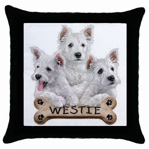 Westies Dog Pillow Case Pillowcase 18" Toss or Throw 15833026