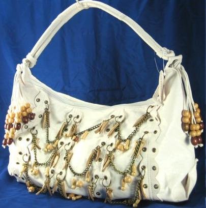 So Sexy Chain & Wood Bead HandBag