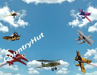 Airplanes - PERSONALIZED 1 Name Meaning Print