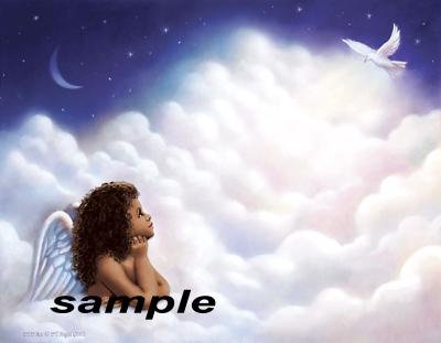 Angel Girl 2 - PERSONALIZED 1 Name Meaning Print