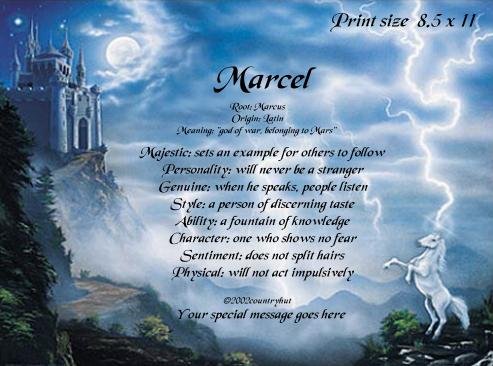 MYSTIC CASTLE #2 - PERSONALIZED 1 Name Meaning Print - no US s/h fee