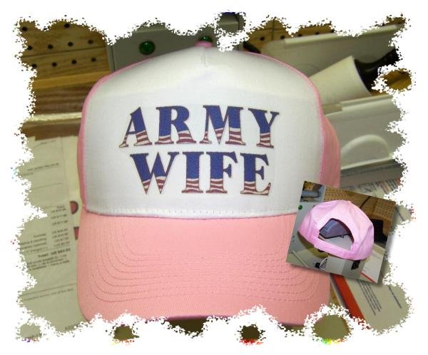 Ball Cap, ARMY WIFE, military, army