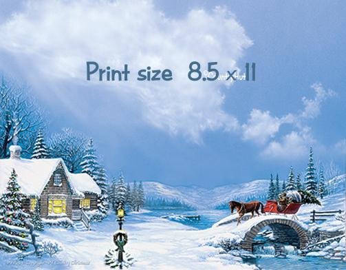 Country CHRISTMAS - PERSONALIZED 1 Name Meaning Print - no US s/h fee