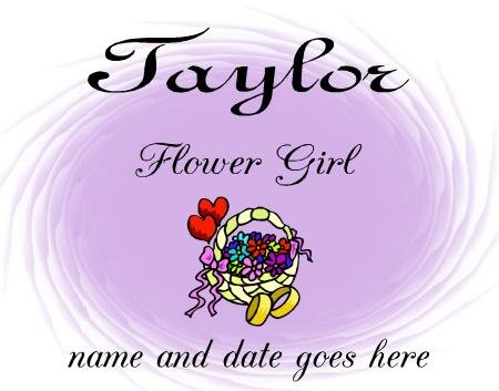 T-shirt, FLOWER GIRL, wedding party. personalize, Bride, Groom, Wedding Date