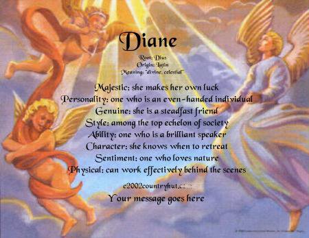 3 ANGELS - PERSONALIZED 1 Name Meaning Print - no US s/h fee