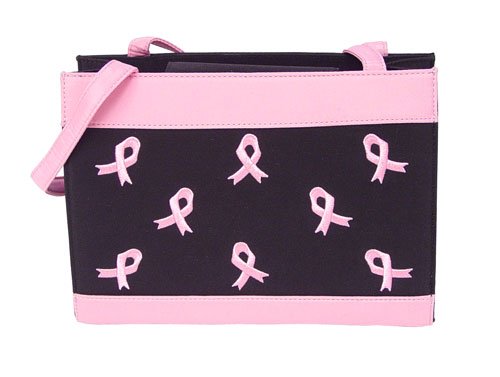 PINK RIBBON Quilted handbag, Breast Cancer purse #3