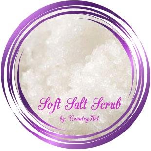 Salt Body Scrub - Cocoa and Shea Butter (skin moisturizer)Â