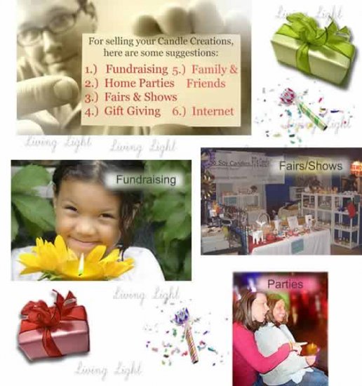 Sell Your Creations or Give Candle Gifts
