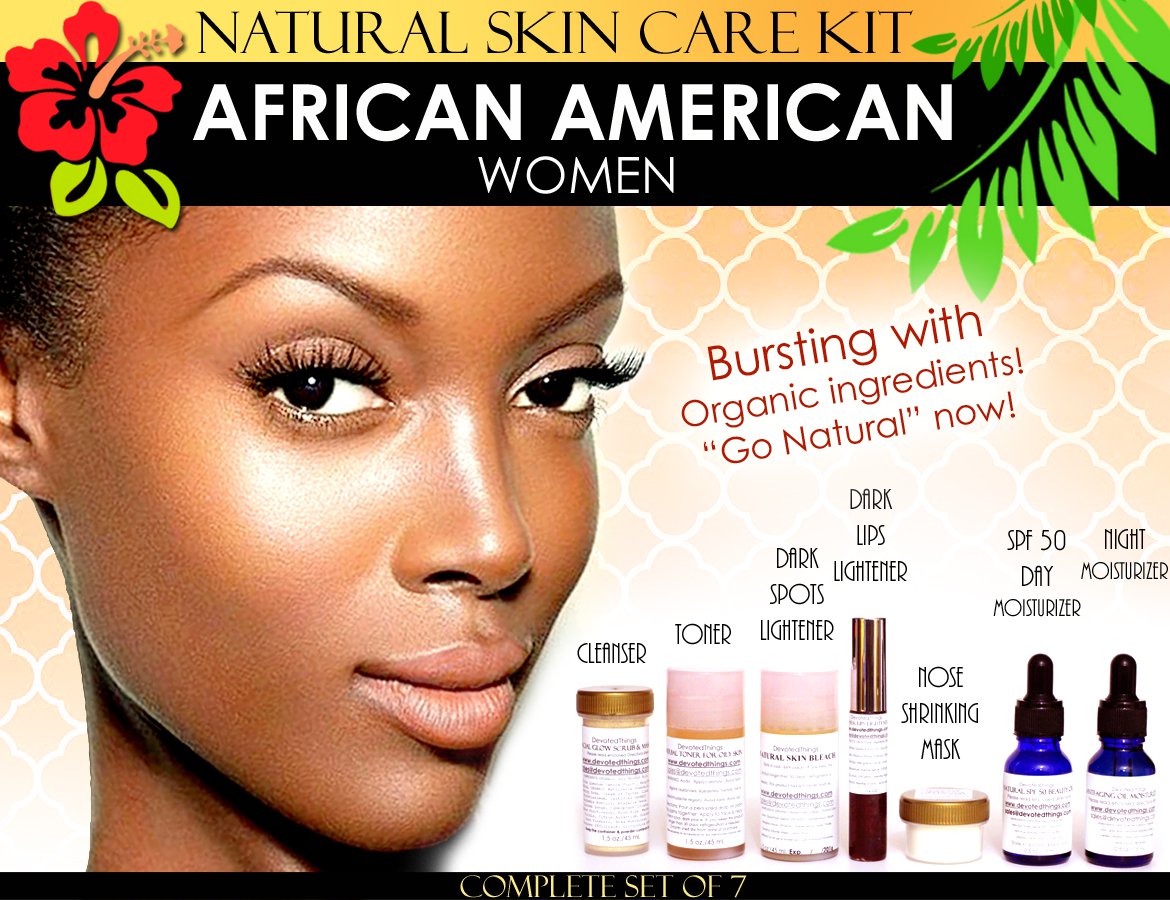 Natural Skin Care Kit For African American Black Women