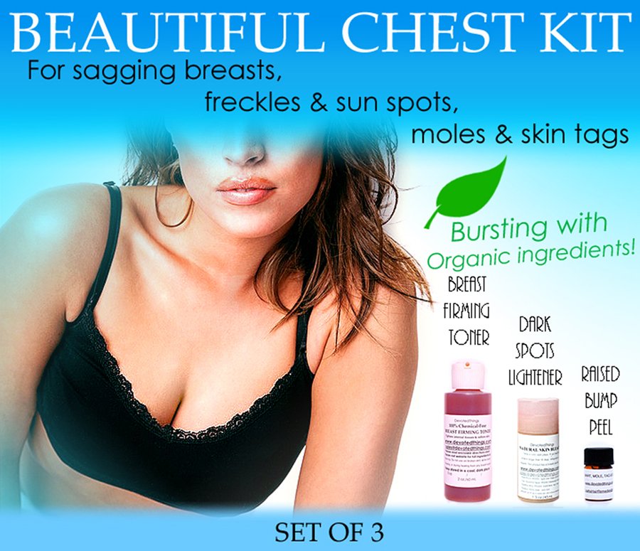 Beautiful Chest Kit For Women For Sagging Breasts Freckles