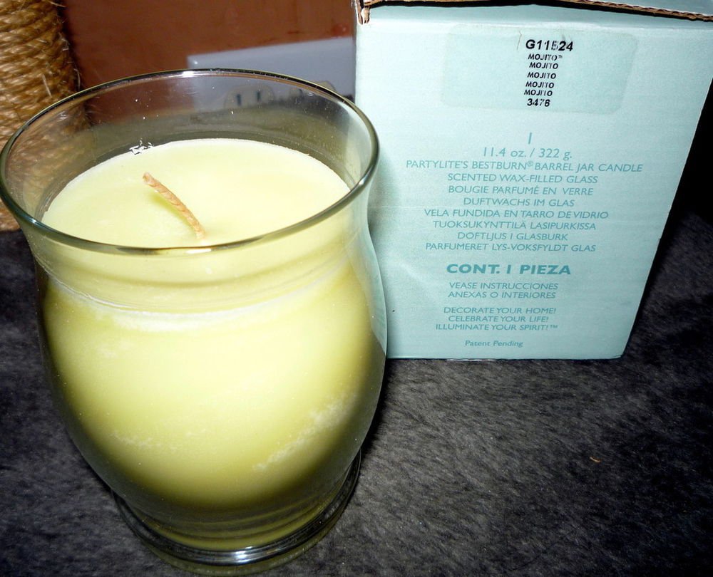 PARTYLITE Barrel Jar Candle MOJITO 11.4 oz G11524 New in Box