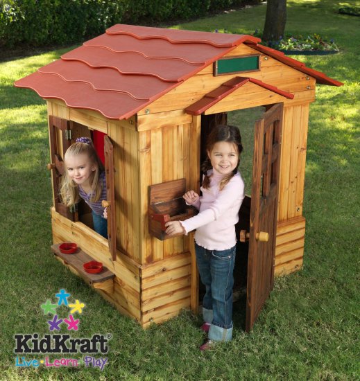 Kidkraft Outdoor Cottage Clubhouse Playhouse - New