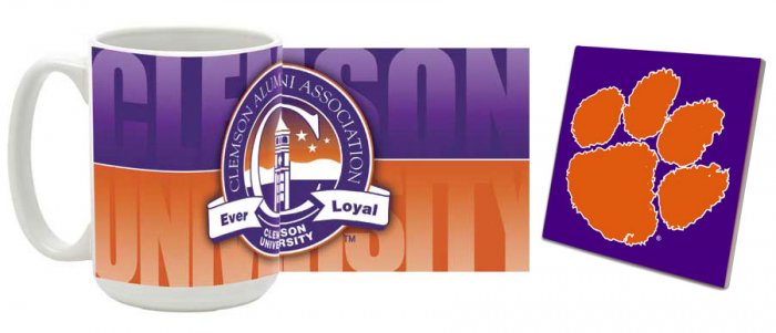 Clemson Mug and Coaster Combo MCC-SCCLEM3