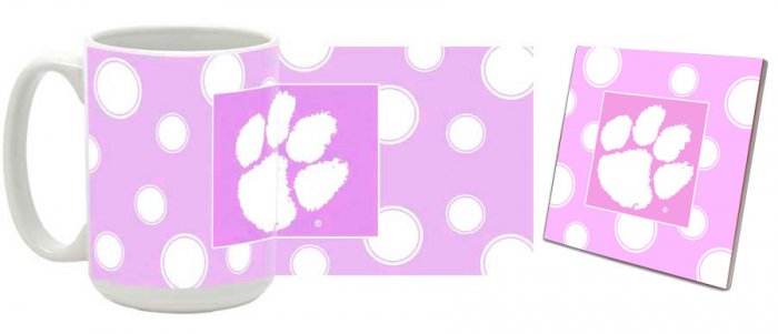 Clemson Mug and Coaster Combo MCC-SCCLEMPK