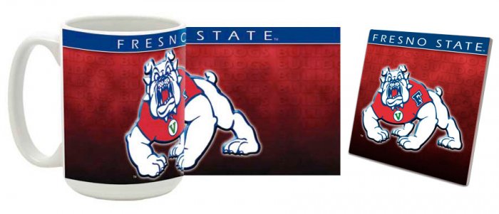 Fresno State Mug and Coaster Combo MCC-CAFSU1