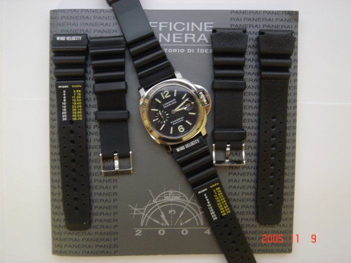 RUBBER DIVER STRAP FOR PANERAI 44MM WATCH