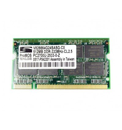 NEW DELL LAPTOP 512MB DDR MEMORY RAM PC2700 SODIMM 200-PIN 333MHZ