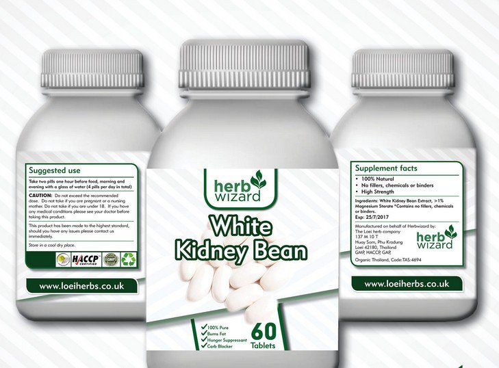 White Kidney Bean Extract 1000mg Carb Blocker Weight Loss Diet Pills Tablets HH6