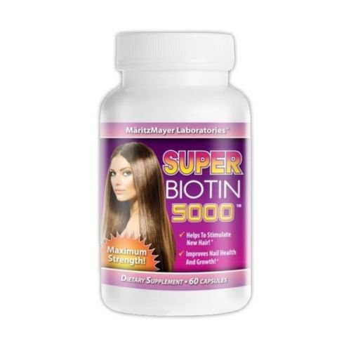 SUPER BIOTIN 5000 -HEALTHY HAIR REGROWTH, SKIN, & NAILS SUPPLEMENT