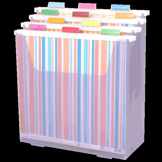 Scrap-eze Vertical Storage Organizer Kit Translucent Purple