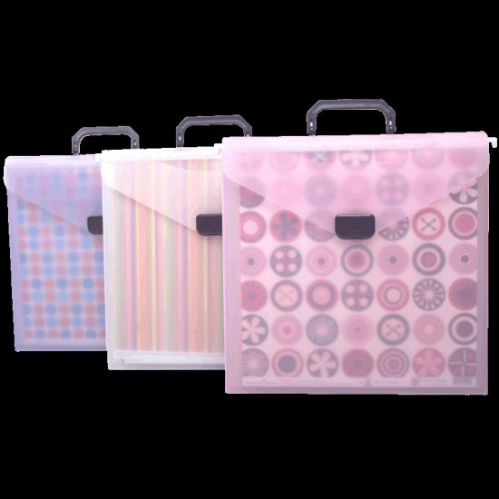 Scrap-eze Hanging File Crop Tote Translucent Purple