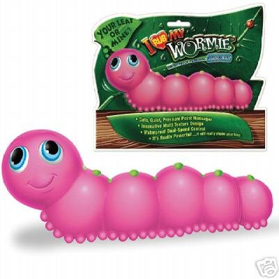 I Rub My Wormie Pink Waterproof Bathtub Personal Massager