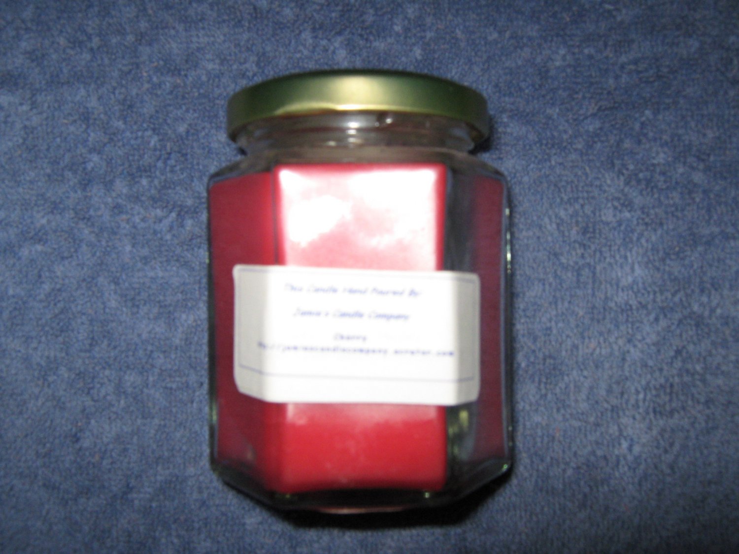 Cherry Scented 9 oz. Hexagon Jar Candle