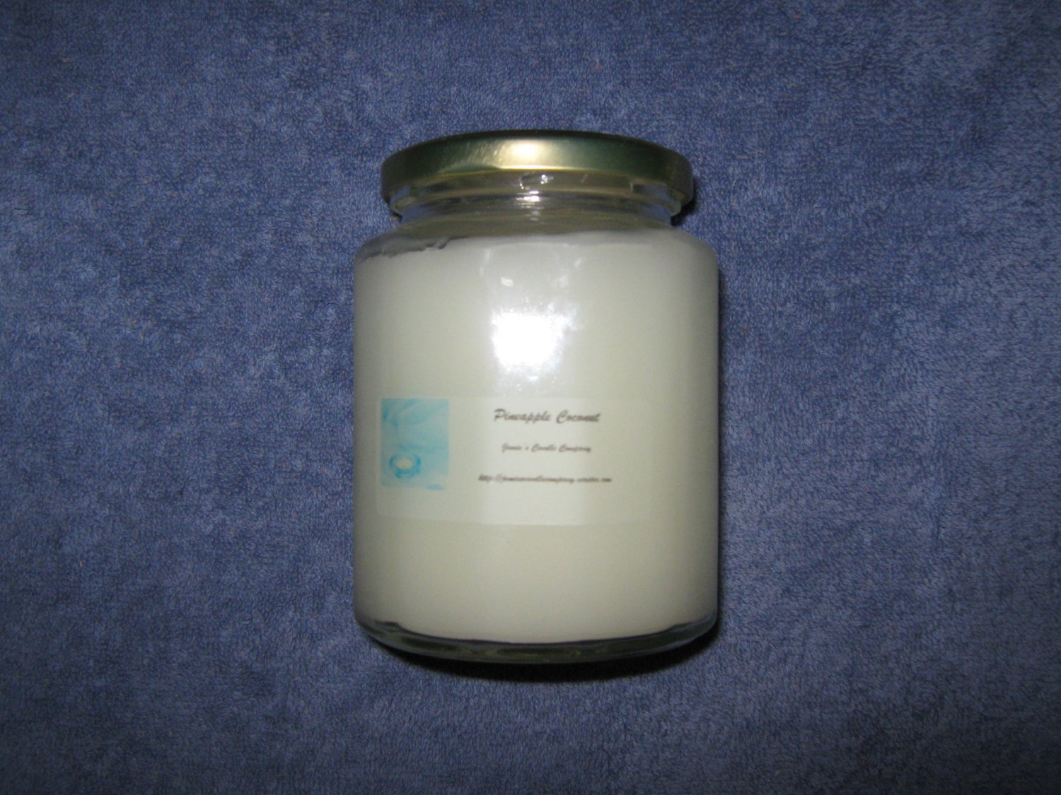 Pineapple Coconut 16 Ounce 12 Sided Class Jar Candle