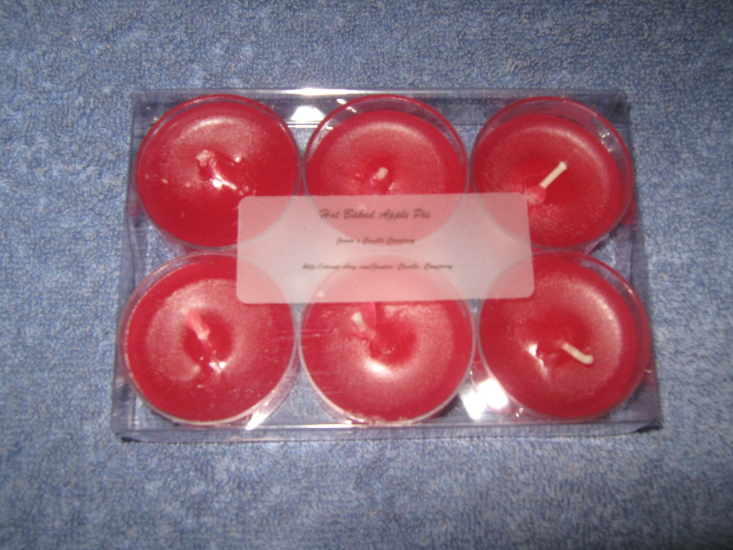 Hot Baked Apple Pie 6 Pack Tealight Candle Set