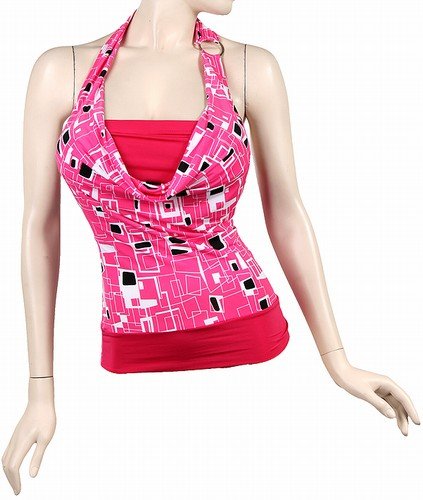 Pink-Red Squared Top