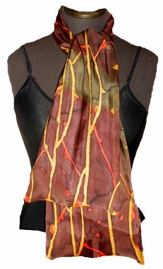 Melon Line Silk Neckerchief