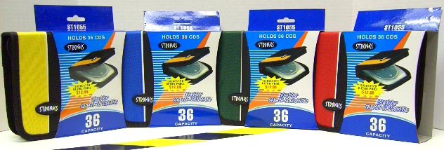 4 - 36 CD/DVD Holders with Zipper