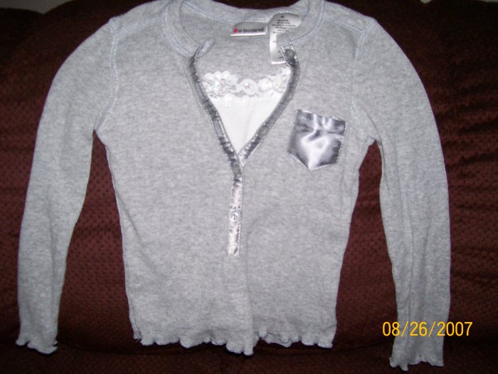 Girls Gray Long Sleeve Shirt