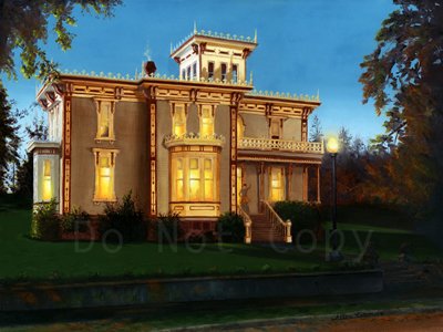 Moyer House at Night ***ON SALE***
