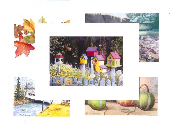 Handcrafted Gicle'e Cards, Assorted