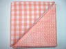 Orange Gingham w/Orange Print - Two FAT Quarters (2720)