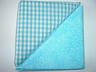 Turquoise Gingham n' Print - Two FAT Quarters (2727)