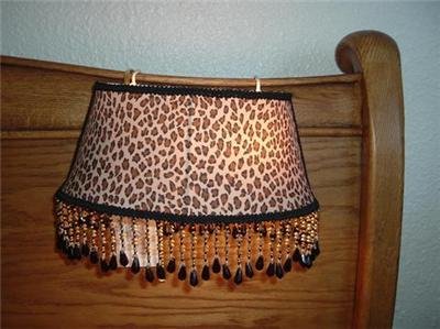 Leopard Print Headboard Victorian Lampshade