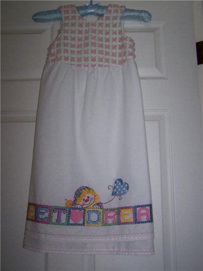 Pink Morgan Jones Chenille Rosebuds Dress * MUST SEE!