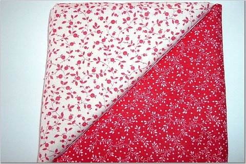 Red w/White n White w/Red Print - Two FAT Quarters (2759)