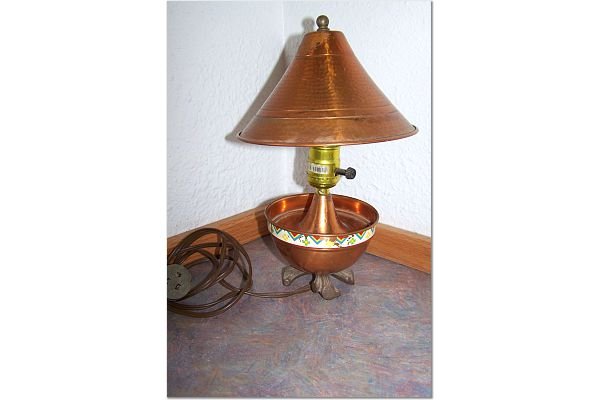 Vintage Copper Lamp