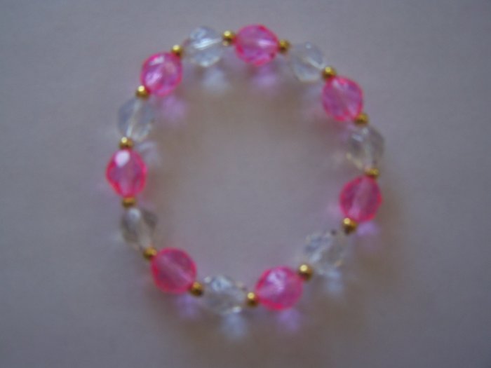 Pink n' Crystal Bracelet (MLJ-993)