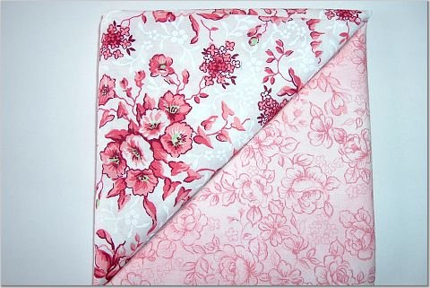 Pink Florals - TWO Fat Quarters (2782)