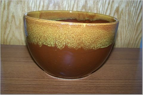 Antique Orchard Ware - Brown Mixing Bowl - WATT 130