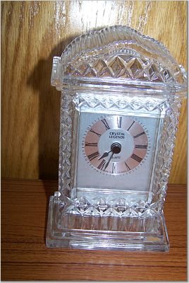 Crystal Legends Quartz Clock by Godinger