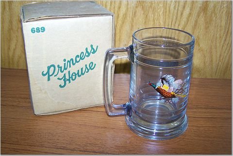 Princess House Tankard - #689 PHEASANTS