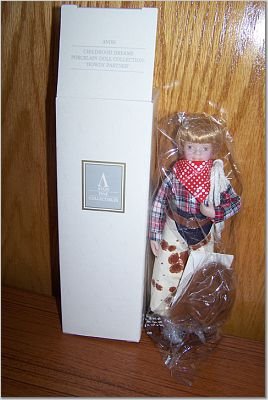 Childhood Dreams Porcelain Doll - Howdy Partner - AVON
