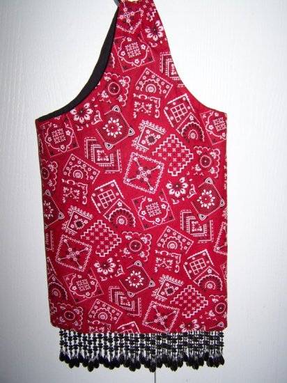 Tote Bag - Red Bandana Print
