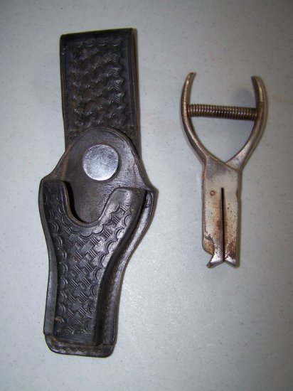 Greyhound Ticket Punch #1 with Leather Belt Holster