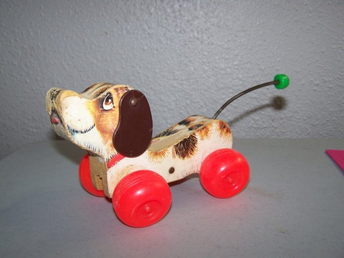 Cute Vintage 1965 "Snoopy" Dog Fisher-Price Toy